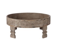 GRINDER CAFETABLE WOOD GREY 